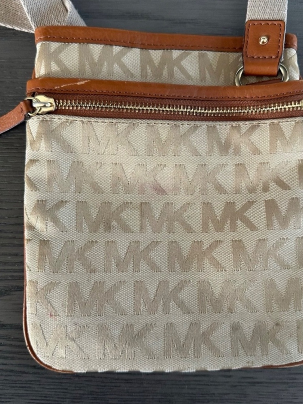Michael Kors Crossbody Bag Brown Tan - Picture 2 of 8